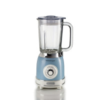 Ariete 583, Vintage Blender met 1.5 Liter glazen kan, 4 Roestvrijstalen messen, 4 Snelheden + Pulse, 1000 Watt,