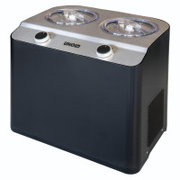 Unold Doppio Compressor ice cream maker 2.4 L 250 W Black, Satin steel