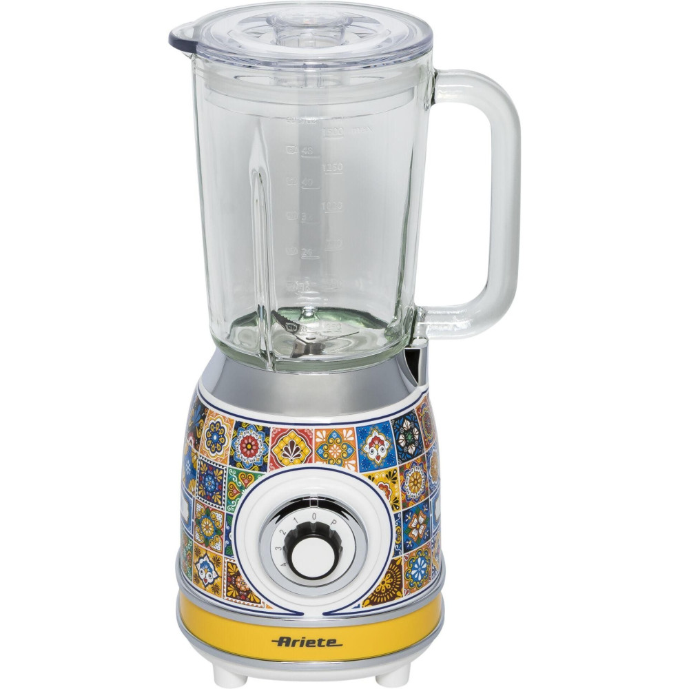 Ariete 583 Positano blender with 1.5 litre glass jug, 4 stainless steel blades, 4 speeds + pulse,1000 Watt