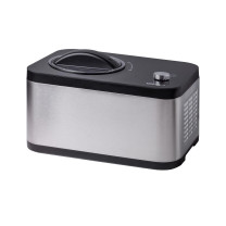 Unold 48826 Eismaschine & Joghurtbereiter EVA Kompressor-Eismaschine 1.5 L 120 W Schwarz, Edelstahl