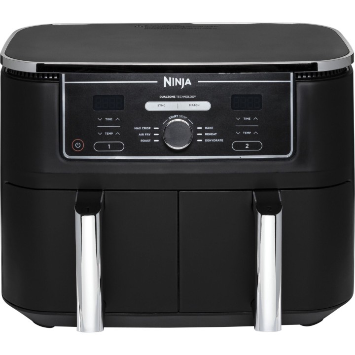 Ninja AF400UK Foodi MAX Dual Zone Digital Air Fryer, 2 Drawers, 9.5L