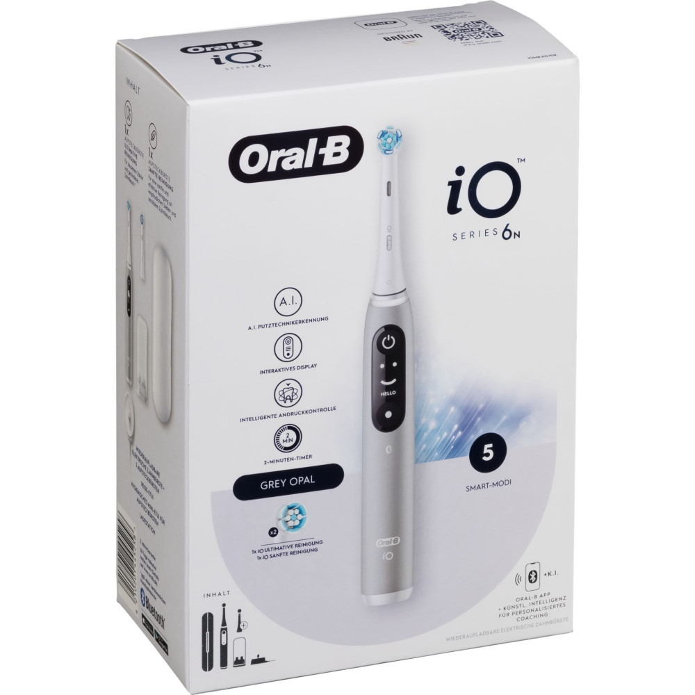 Braun 445258 Braun elektrisk tannbørste Voksen Vibrerende tannbørste Grå