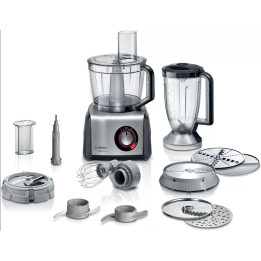 Bosch MC812M865 food processor 1250 W 3.9 L Black, Stainless steel