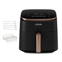 Cosori Turbo Blaze Chef Edition Single 6 L Stand-alone 1725 W Hot air fryer Black, Pink gold