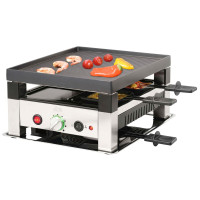 Solis 7611210977568 raclettegrill 4 person(er) 1020 Sort, Sølv