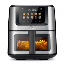 Solis Air Fry & Dry XL Single 7.5 L Stand-alone 1870 W Hot air fryer Black, Silver