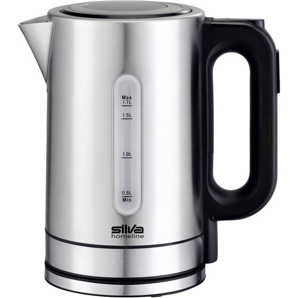 Silva Schneider KL-T 2200 elektrische waterkoker 1.7 L 2200 W Zwart, Roestvrij staal