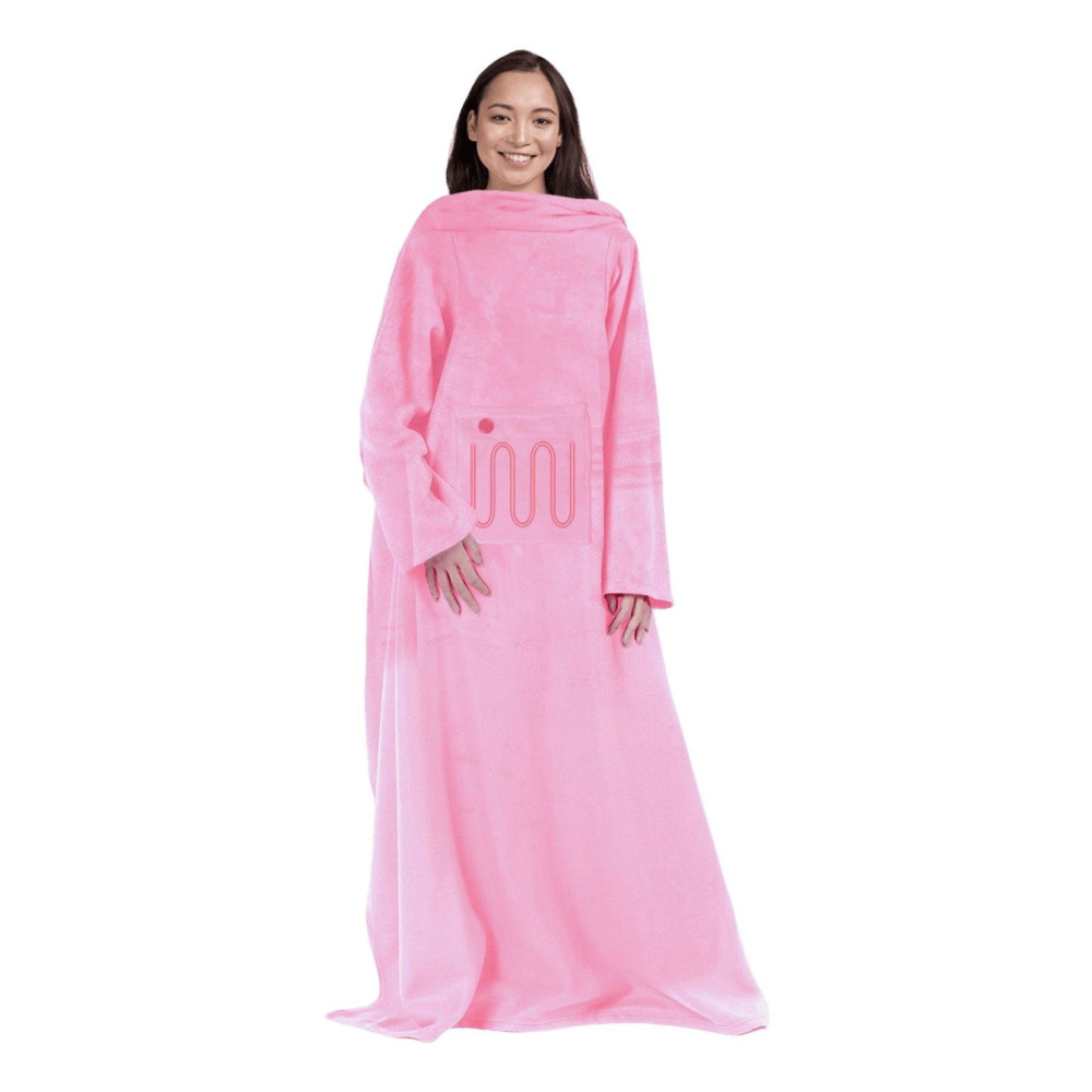 Mad Monkey 2000119 electric blanket Electric heated wrap Pink Fleece