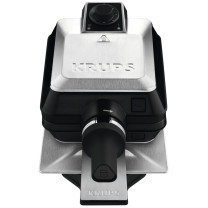 Krups FDD95D 2 gaufre(s) 1200 Noir, Acier inoxydable