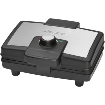 Clatronic WA 3606 2 vohveli(a) 800 W Musta, Ruostumaton teräs