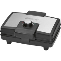 Clatronic WA 3606 2 wafel(s) 800 W Zwart, RVS