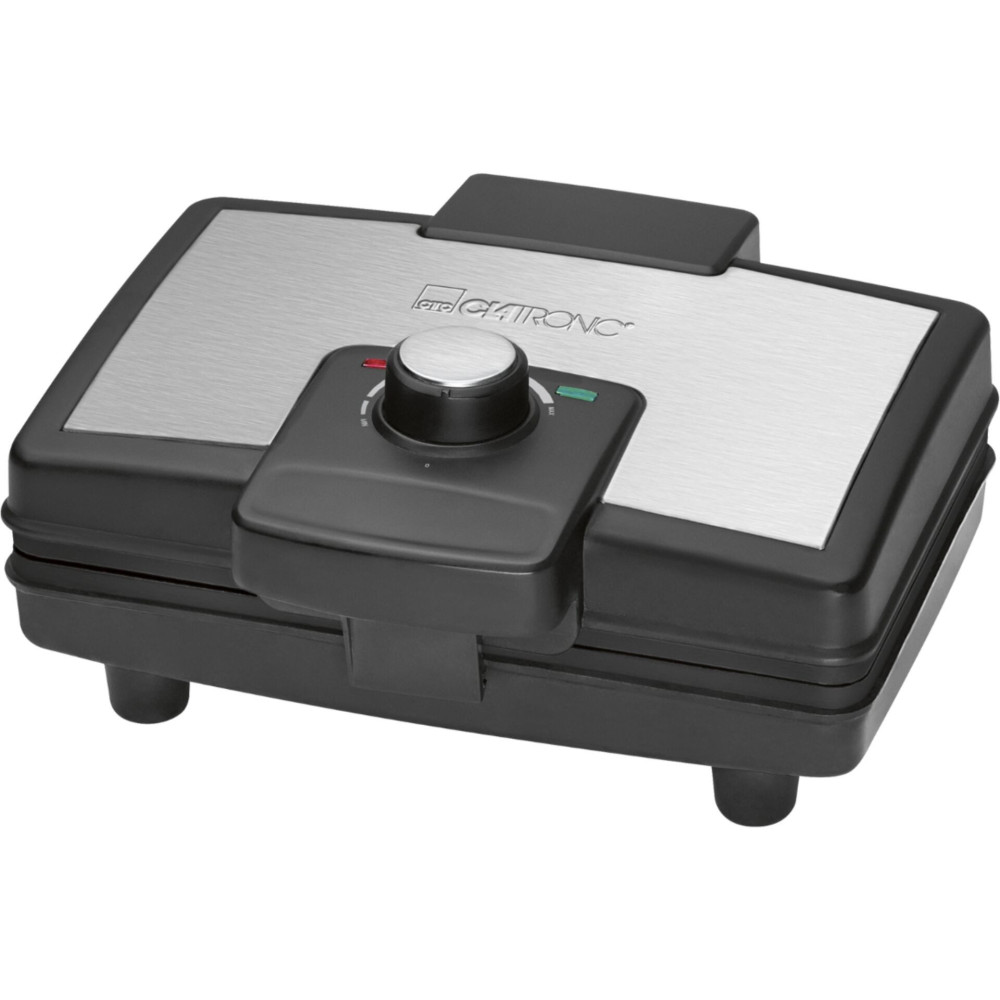 Clatronic WA 3606 2 vaffel/vafler) 800 W Sort, Rustfrit stål