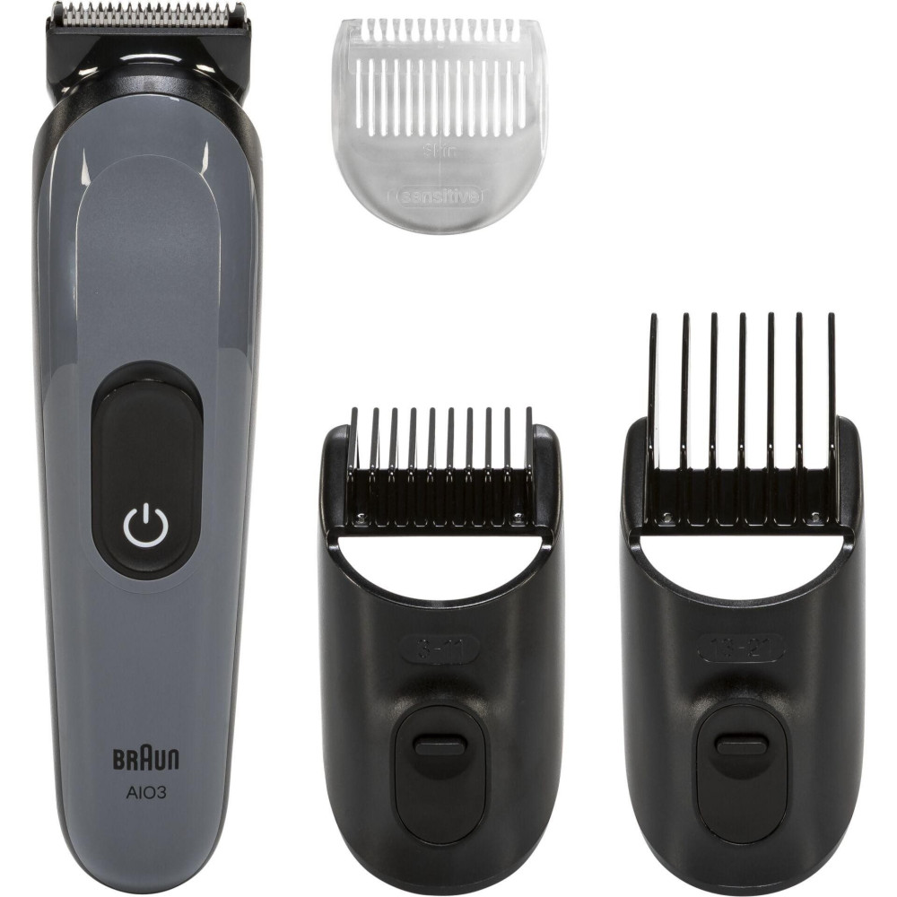 Braun AIO3500 haartrimmers/clipper Zwart, Grijs 14 Nikkel-metaalhydride (NiMH)