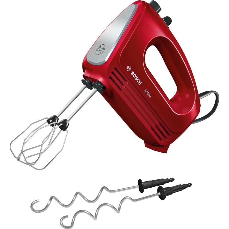 Bosch CleverMixx Håndmikser 400 W Rød, Rustfritt stål