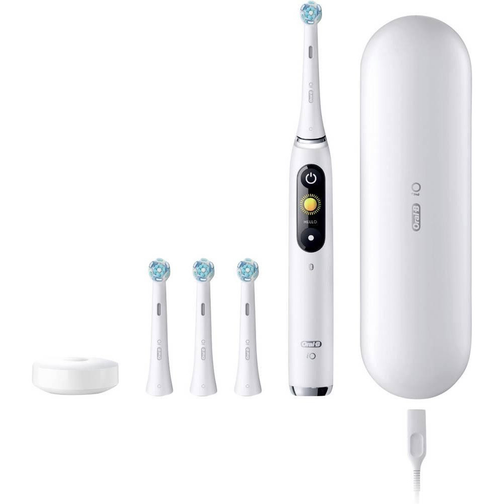 Oral-B iO Series9 Elektrische Zahnbürste für Erwachsene, oszillierend, Weiß