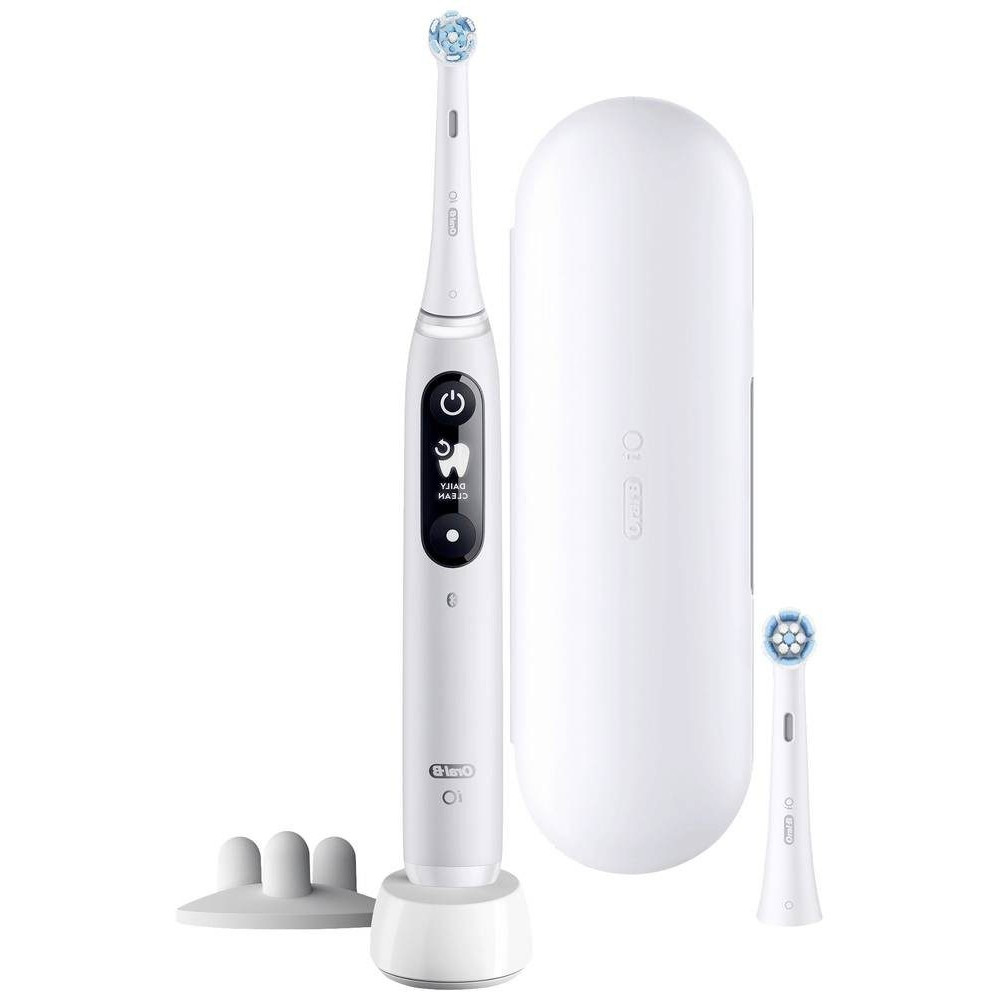 Oral-B iO 6S Aikuisten värähtelevä hammasharja Harmaa, Valkoinen
