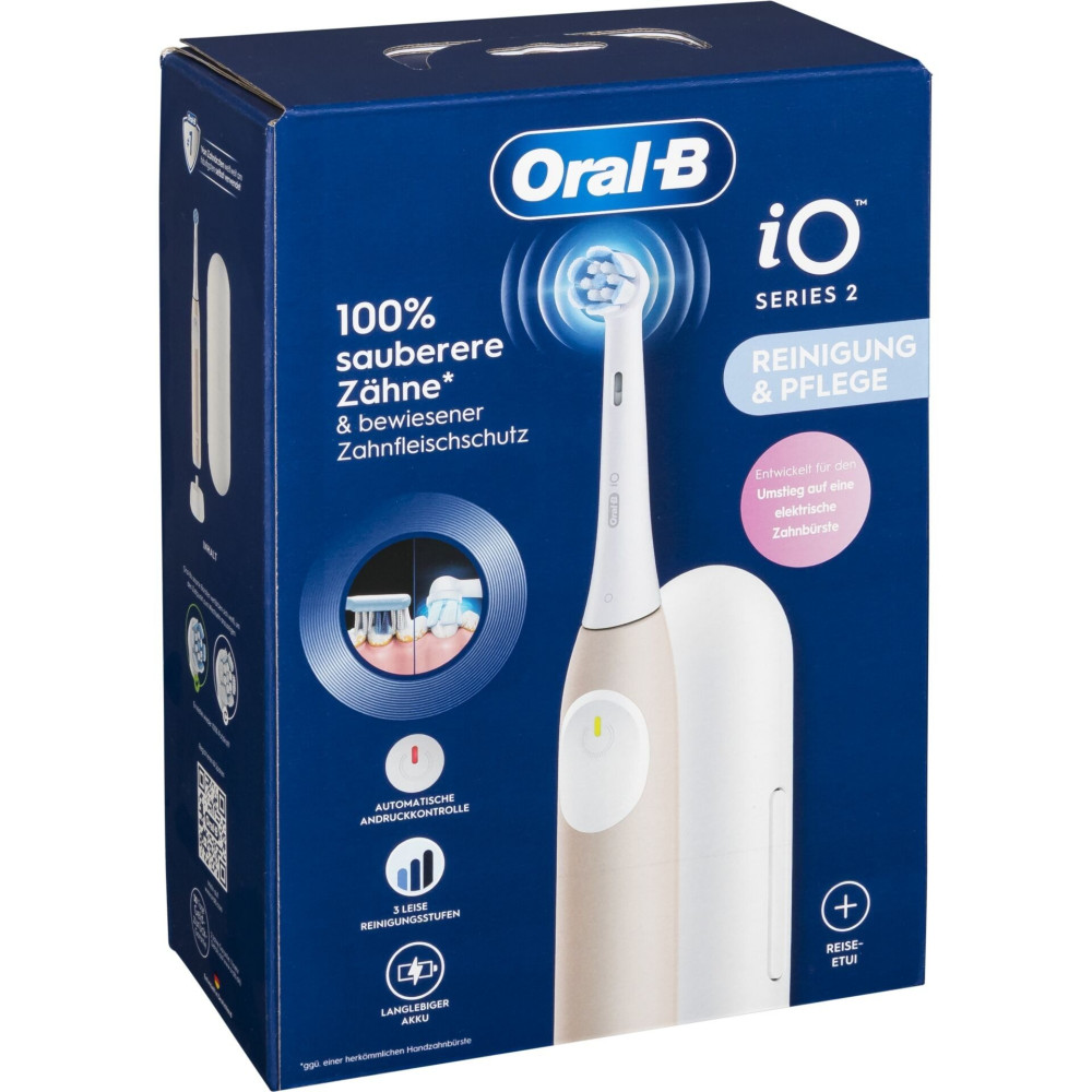 Oral-B 2 Brosse à dents vibrante iO pour adulte rose, blanc