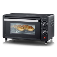 Severin TO 2062 toaster oven 9 L 800 W Black, Silver Grill