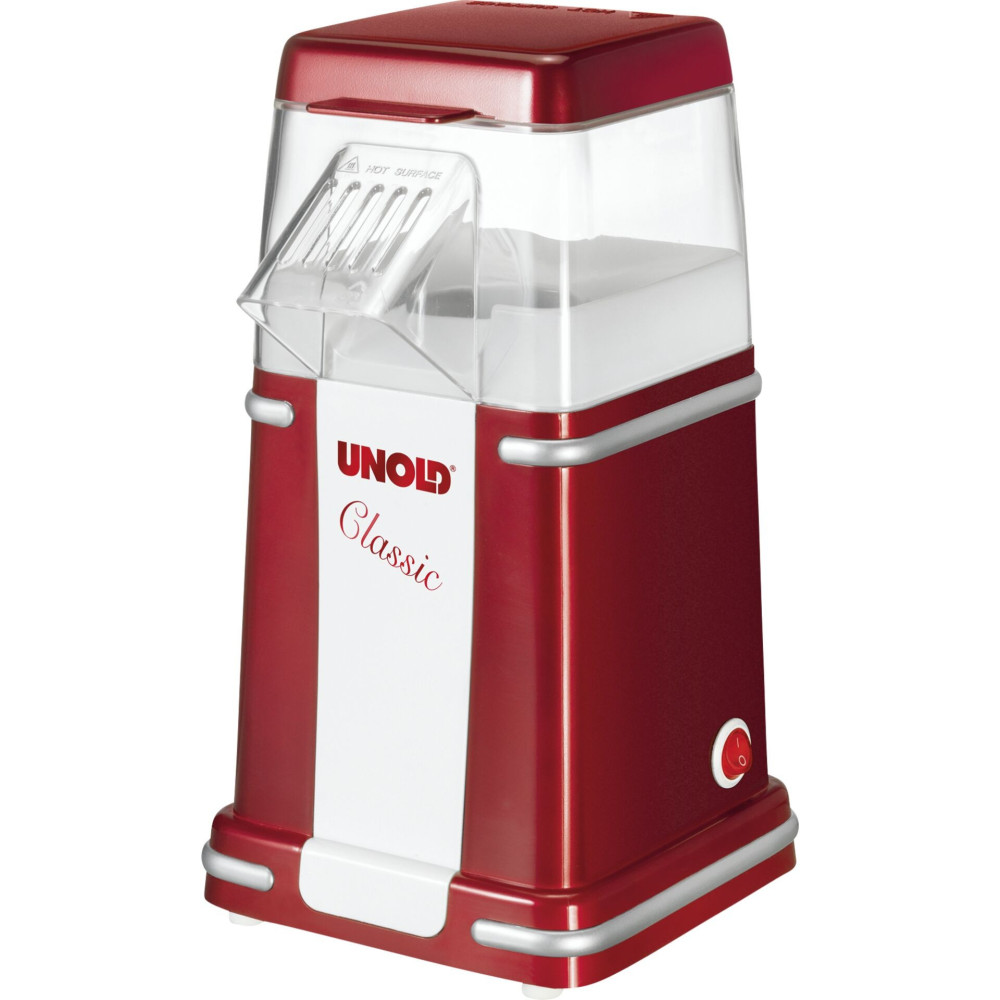 Unold Classic popcorn popper Red, Silver, White 900 W