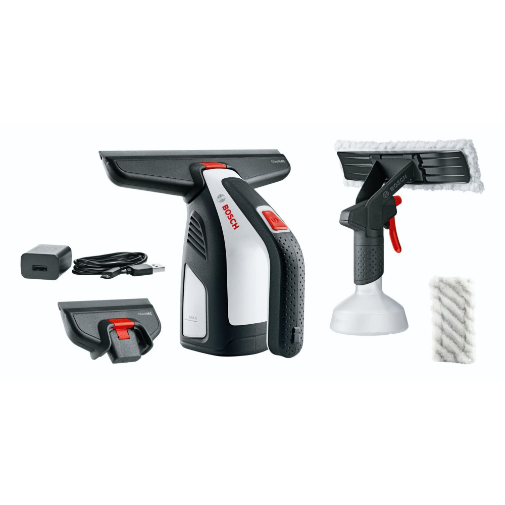 Bosch GlassVAC electric window cleaner 0.1 L Black, Red, Silver