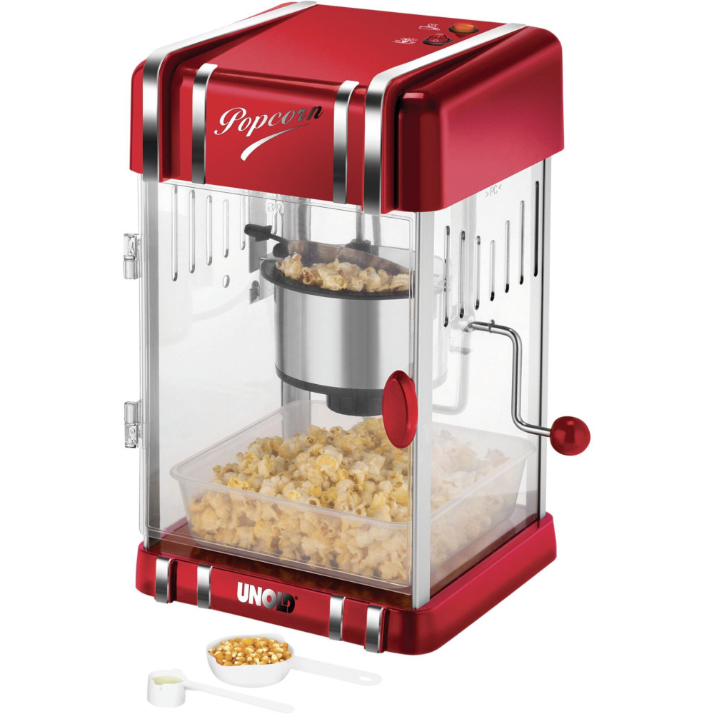 Unold 48535 popcorn popper Red, Silver 300 W