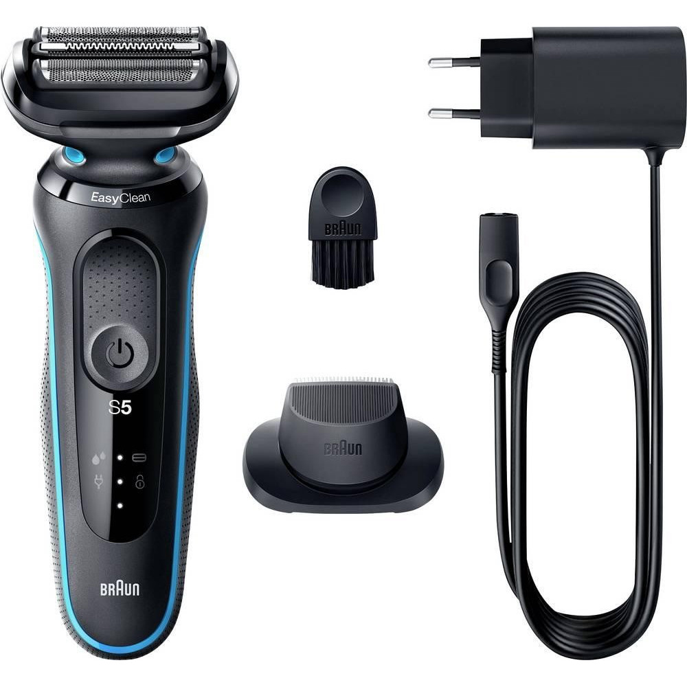 Braun Series 5 51-M1200s men's shaver Foil shaver Trimmer Black, Blue