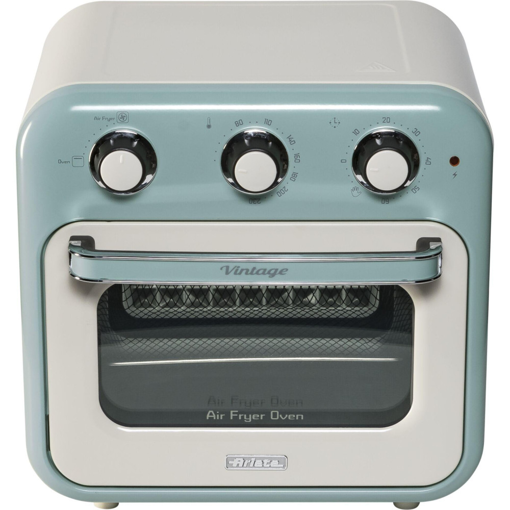Ariete 4632 Air fryer and oven Vintage, 1400W, 2in1, Capacity 16L, Accessories included, Timer 60 minutes, Double glass, blue