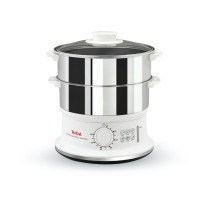Tefal VC1451 dampkoger 2 kurv(e) Fritstående 900 W Hvid, Rustfrit stål