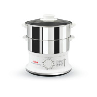 Tefal VC1451 ångkokare 2 korg(ar) fristående 900 W vit, rostfritt stål