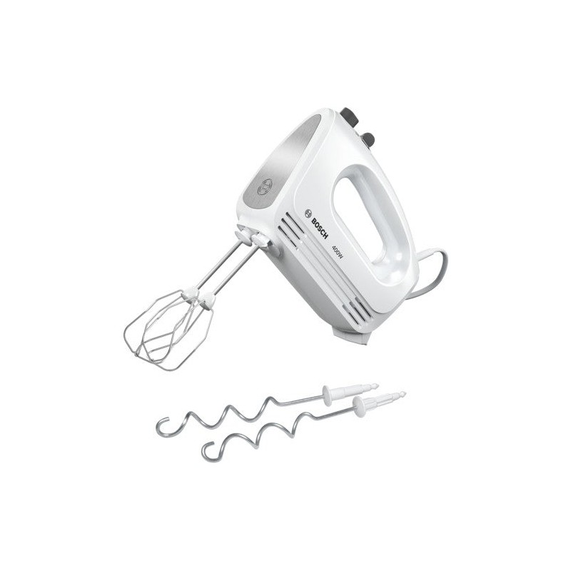 Bosch MFQ24200 mixer Hand mixer 400 W Brushed steel, White