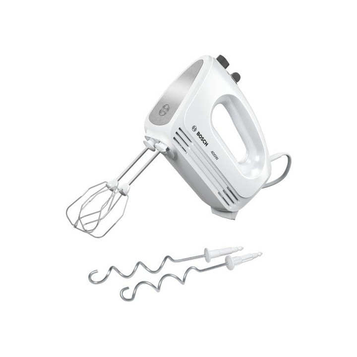 Bosch MFQ24200 mixer Hand mixer 400 W Brushed steel, White