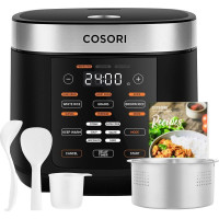 Cosori Multi-Cooker Chef Edition rice cooker 5 L 970 W Black, Silver