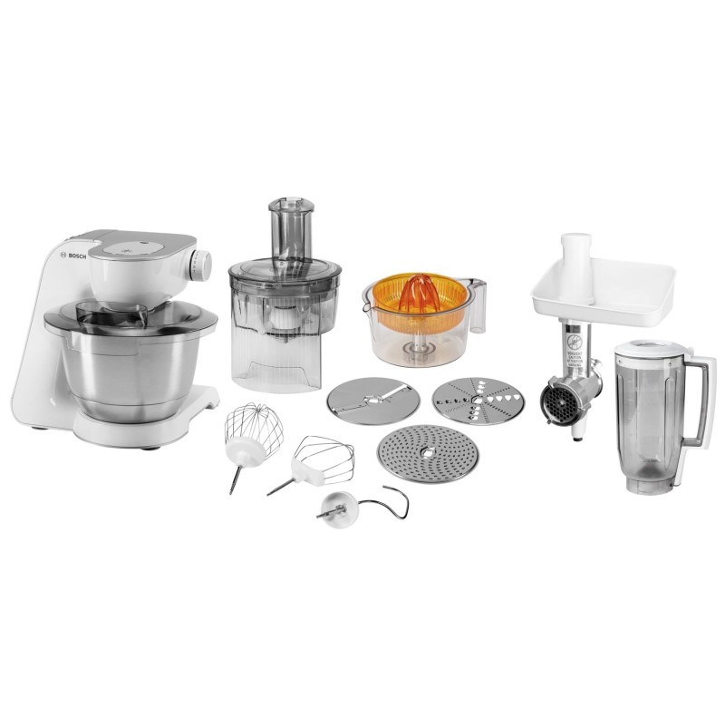 Bosch MUM54251 Styline food processor 3.9 L Rustfritt stål, Hvit