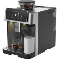 Beko CaffeExperto CEG8564X - Angled view brewing two espressos