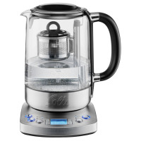 Solis 962.01 electric kettle 1.7 L 2200 W Black, Stainless steel, Transparent