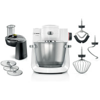 Bosch Serie 6 MUMS6EW13D food processor 1600 W 5.5 L Black, Stainless steel, White