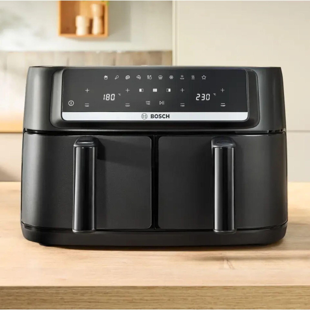 Bosch Serie 4 MAFD440B7 fryer Double 9 L 2500 W Hot air fryer Black