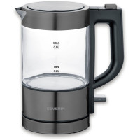 Severin WK 9387 electric kettle 0.5 L 1000 W Transparent, Black