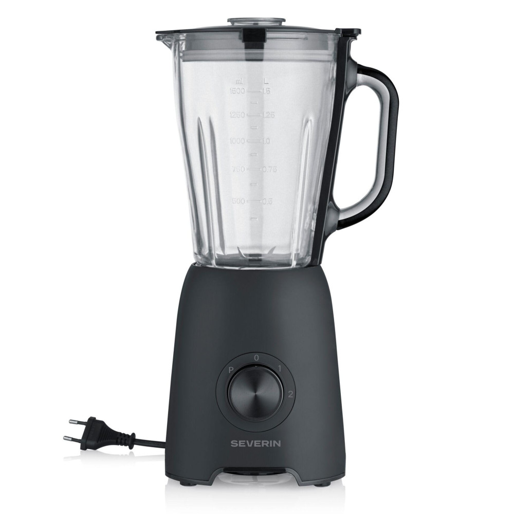 Severin SM 3722 blender 1.5 L Tabletop blender 600 W Black, Transparent