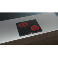 Siemens ET675FNP1E hob Black, Stainless steel Built-in Ceramic hob 4 zone(s)