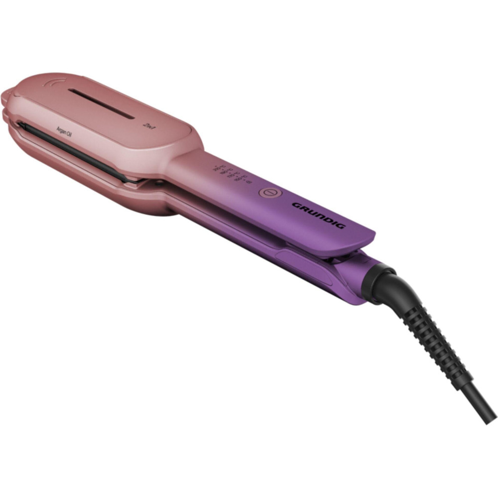 Grundig HS 8331 Straightening iron Warm Pink, Purple 76 W