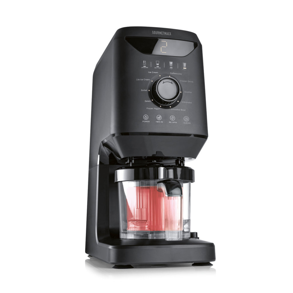 GourmetMaxx SmoothUp 19370 Ice Cream Maker, 800 W, Black