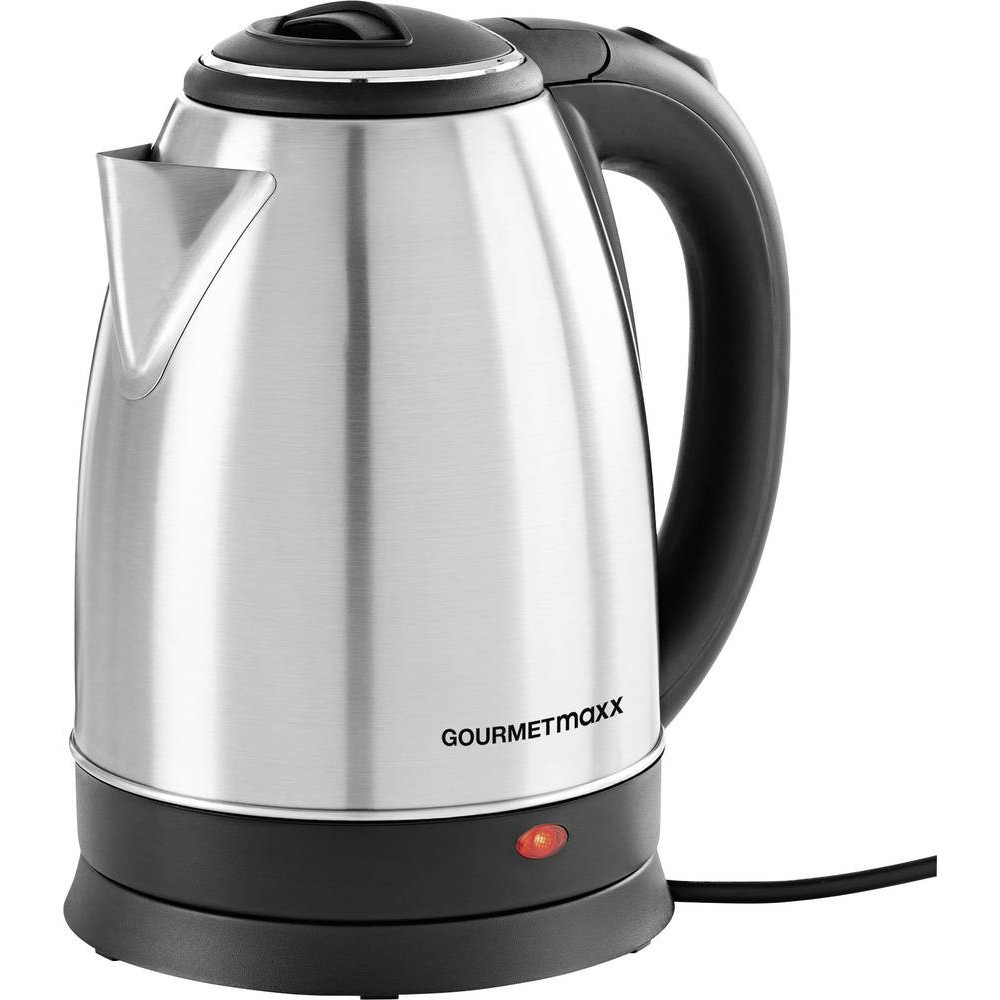 GourmetMaxx 13704 1.8 L Cordless Kettle - Stainless Steel/Black