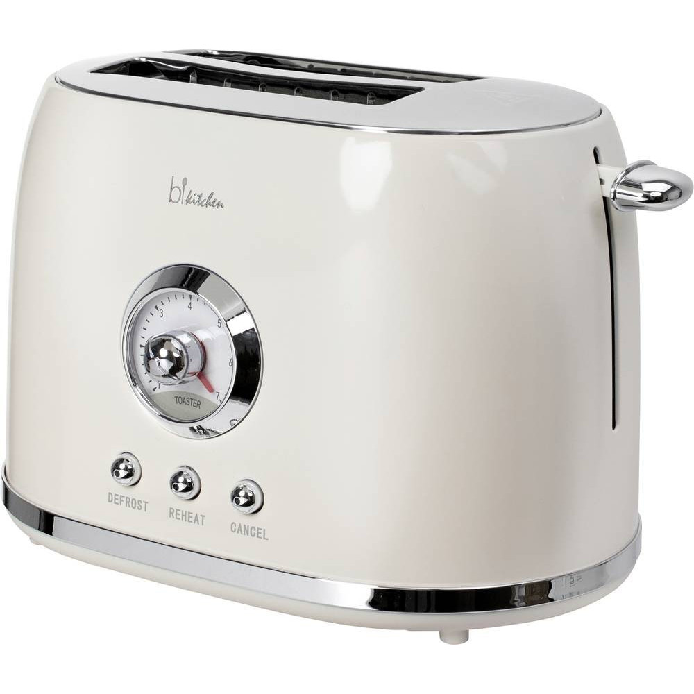 BiKitchen Nostalgia 200 Two-Slice Toaster - Cream White