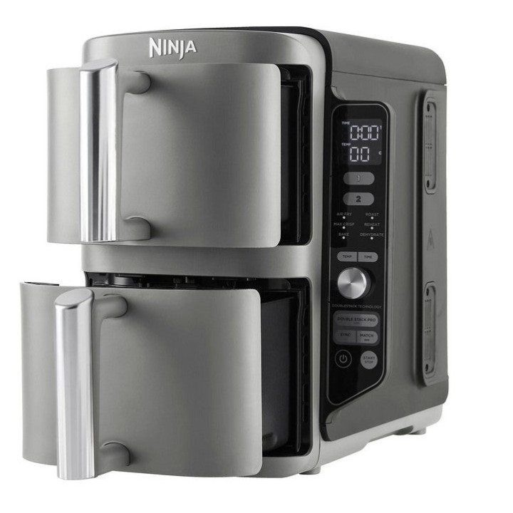 Ninja SL400UK Double Stack XL 9.5L Hot Air Fryer with 2 Drawers and 2