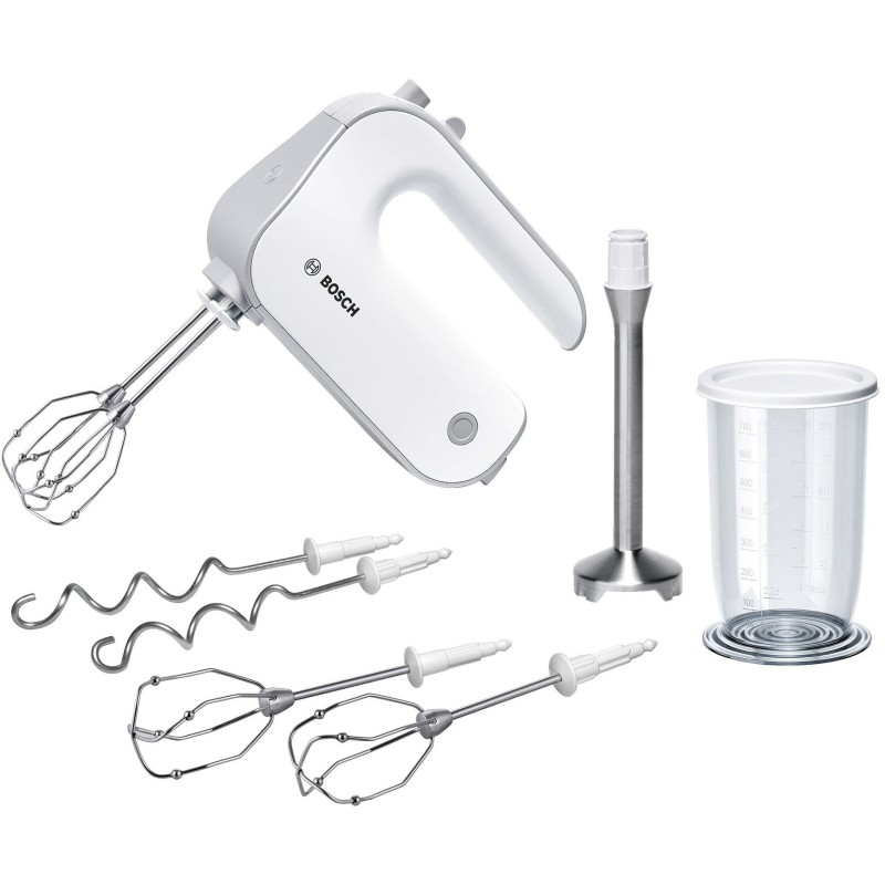Bosch MFQ4075DE batidora Batidora de mano 550 W Plata, Blanco