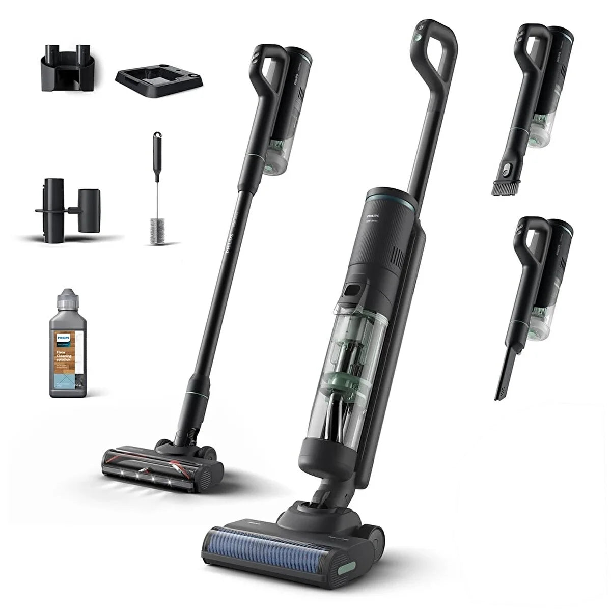 Philips 7000 Series AquaTrio XW7263/11 Cordless Wet & Dry Vacuum Cleaner (Black) image 0