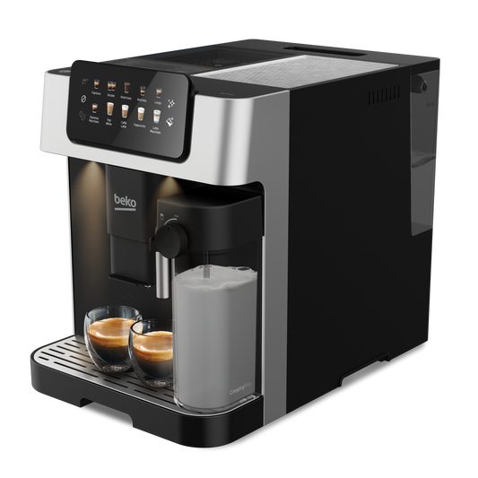 Beko CEG7304X Bean to Cup Coffee Machine Integrated Milk Jug image 1