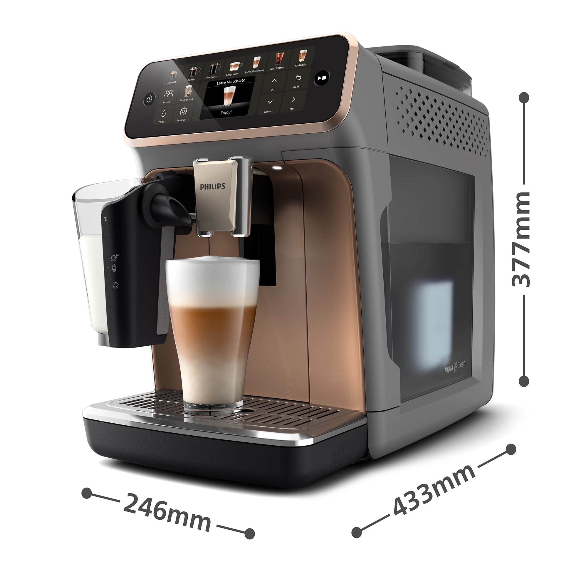Philips Series 5500 LatteGo EP5544/80 Bean to Cup Fully Automatic Coffee Machine image 4