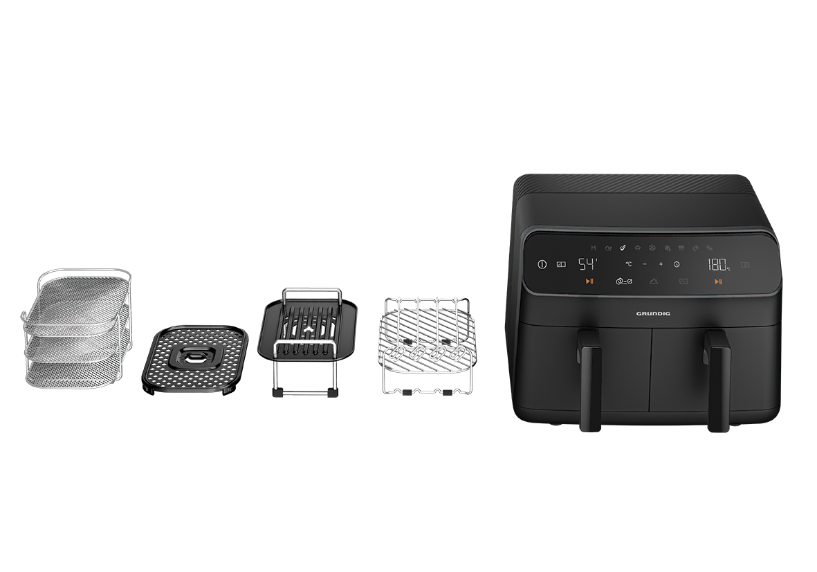 Grundig FR 7284 Airfit Twin Double Airfryer 8.5 lt Oil Free Fryer image 7